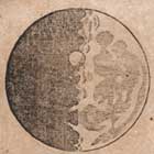 Illustrations of the moon from the second pirated edition of Galileo�s The Starry Messenger.